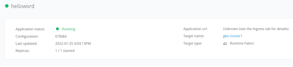 Deploying hello-world application in Mulesoft Runtime Manager