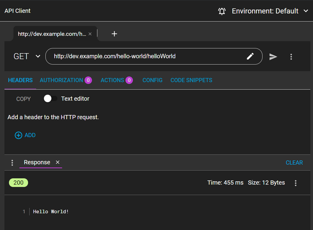Testing Mulesoft application endpoint with Advanced Rest Client